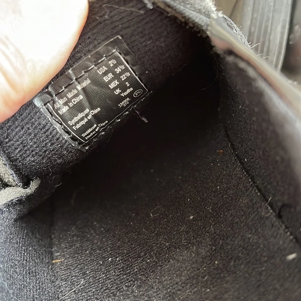 Smart Fit Boys Black Dress Shoes Size 2.5
